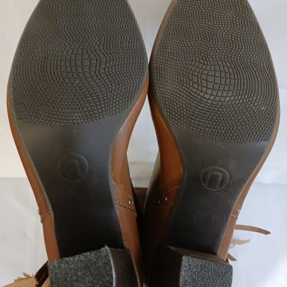 NIB Size 8.5M Nicole Ageless Rust Red Knee High - Picture 7 of 10